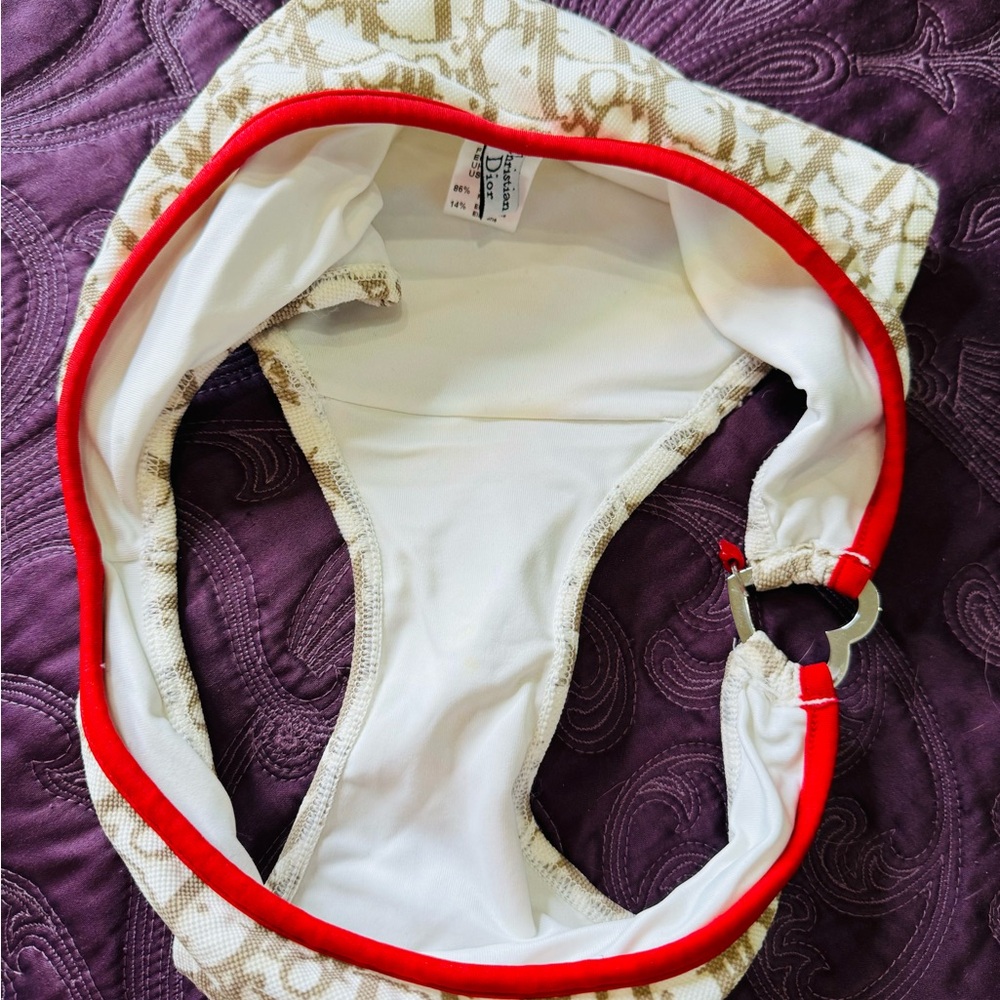 Dior Trotter Monogram Bikini with Red Trim - Picture 7 of 9